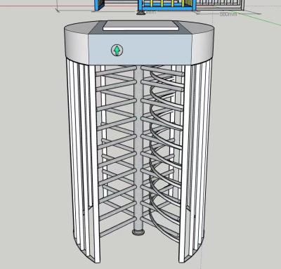 China Access Control Pedestrian Full Height Turnstiles For Construction Site for sale