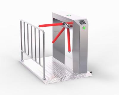 China Fingerprint RS485 Communication 304 Stainless Steel Tripod Turnstile for sale