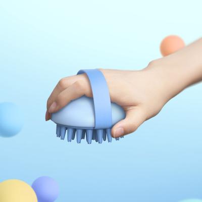 China 2021 New Fashionable Simple Creative Multifunctional Main Elastic Wet Dry Massage Built-in Massage Hair Comb Massage Comb Shampoo Comb for sale