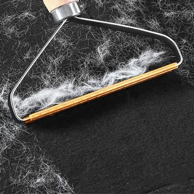 China Natural Portable Fuzz Remover Fabric Shaver Manual Fiber Roller For Carpet Coat Sweater Clothes Fur Remover Pet Hair Brush Roller for sale