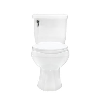 China Modern Western Ceramic Two Piece Toilet Bowl Sanitary Suit Modern Bathroom Ware White WC Toilet for sale