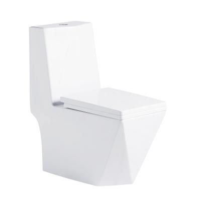 China Modern High Quality European Standard Ceramic Style Pearl White Color WC Bathroom One Piece Toilet for sale