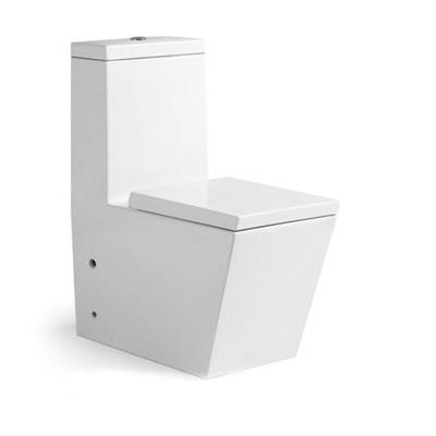 China Modern Wholesale WC Bathroom Sanitary Ware White Ceramic Commode One Piece Toilet for sale