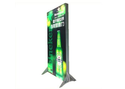 China Lightweight 8cm Led Frameless Fabric Light Box With Floor Stand Single Side for sale