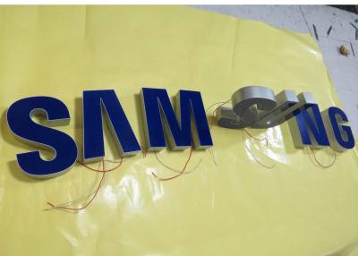 China Samsung  Lighted Channel Letters  Injection Plastic Cover Wall Mounted Letters with Inventory for sale