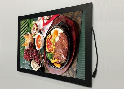 China A2  Flat Snap Frame Led Light Box Black Color Backlit For Restaurant Menu Display for sale