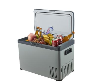 China AC 110V-240V Low Noise Refrigerator Mini Fridge Portable Camping Fridge Mini Compressor Car Fridges Freezer 12V 24V for Truck for sale