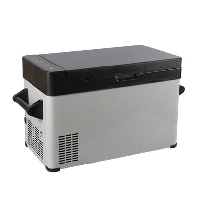 China AC/DC 12/24V Low Noise Mini Car Fridge Portable Small Compressor Car Refrigerator Mini Refrigerator Mini Freezer Camping for sale