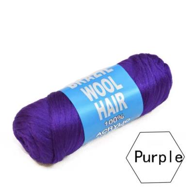 China Anti-pilling High Quality Markwin Brazil Wool Hair For Wig With Cheap Price 100% Acrylic Wool Hair Free Sample for sale