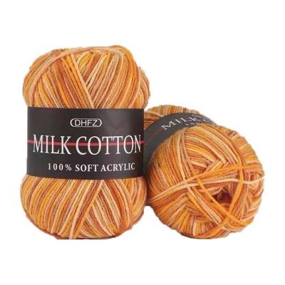 China Markwin anti-pilling milk cotton knitting cotton yarns of color 3 multiple ply 100% mixed acrylic crochet for scarf and sweater for sale