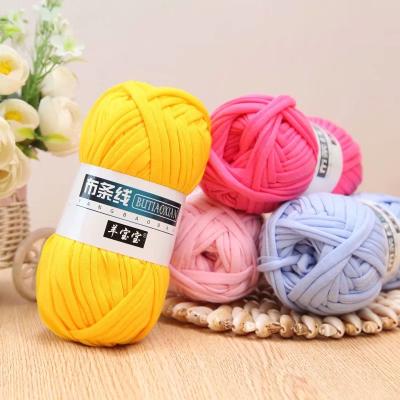 China Markwin's best selling 100% polyester bully elastic space dyed soft baby crochet yarn for shoes and blankets for sale