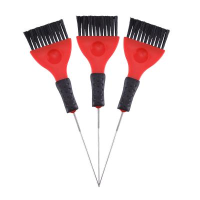 China Lice Comb Hairdressing High Quality Heat Resistant Hair Comb Barber Salon Handle Tail Dye Steel Brush for sale