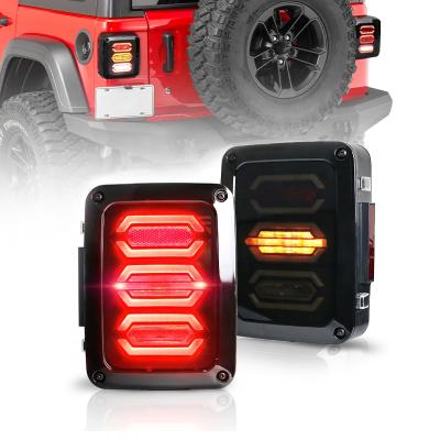 China For Jeep Wrangler JK OVOVS 12V Led Tail Turn Brake Light Running Reverse Led Tail Light US Europe Version For Jeep Wrangler JK JKU for sale