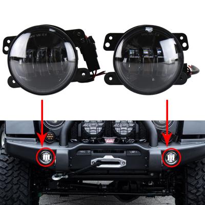 China Aluminum Led Vehicle Lights 4 Inch Fog Lamp 30W Led Rear Fog Light For Jeep At Auto Parts for sale