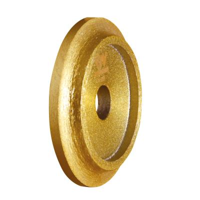 China Stair Tile Round Edge Arc Forming Stone Used In Machine Manual Diamond Profile Wheel Stone Tools Veneered Round Grinding Wheel Disc for sale