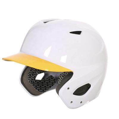 China ARH0017 Size ARH0017 High Quality Quality ABS Material Two Safe Tone Yellow Bill With White Gloss Helmet Batting Helmet Softball Baseball Helmet for sale