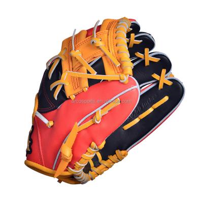 China High Quality PVC Custom Design Professional Baseball Glove Baseball For Whipping Leather Baseball Gloves for sale