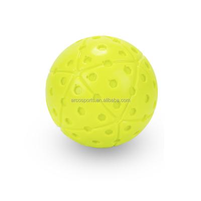 China Practice Basketball Courts 9 Inch Yellow Practice PU Dimple Baseball Pitching Super Hard Ball Batting Hitting Throwing Ball for sale