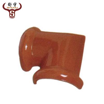 China Modern Antique Architecture Style Clay Roof Tile Trims for sale