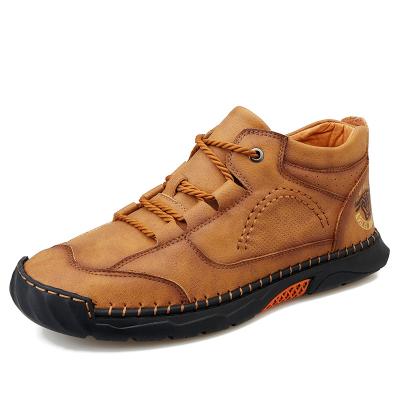 China Fashion Trend Outdoor Walking Breathable Lace Up Big Size Genuine Leather Men's Sneakers Tenis Sports Shoes for sale