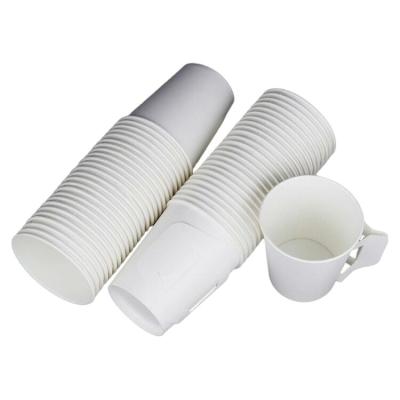 China Customization Recyclable 8oz 14oz Logo Printed Disposable Round LOGO Juice Coffee Takeout Paper Cup Eco Friendly White Kraft for sale