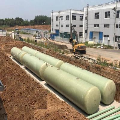 China Hotels FRP Agitated Wastewater Tank Plant 4000 M3 Domestic Sewage Underground Wastewater Treatment for sale