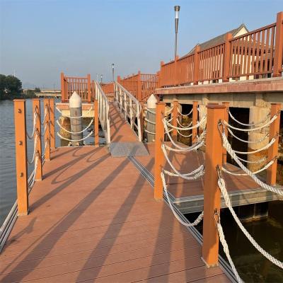 China Deck For Pumps Aluminum Floating Pontoon Prefab Wooden House Fishing Floating Pontoon Dock For Boat/Boat/Boat House for sale