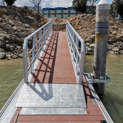 China Deck for Custom Houseboat Deck Pumps Aluminum Floating Pontoon Dock Floating Heavy Duty Float Pontoons for sale