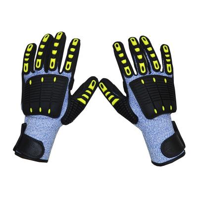 China CE En388 Comfortable High Quality Resistant Magic Loop Industrial Glove Oilfield Safety Lyeeang Tpr Mechanical Gloves For Industrials for sale