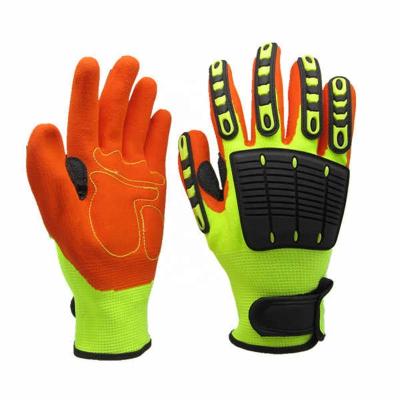 China Lyeeang Safety Goods Comfortable Oil And Gas Hppe Cut Resistant Glove CE En388 13G Nitrile Coated Hand Tpr Gloves For Operation for sale