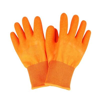 China Lyeeang Micro Foam New Comfortable Safety Design Diving Keep Warm Glove EN 388 Abrasion Cold Room Winter Work Resistant Latex Coated Gloves for sale