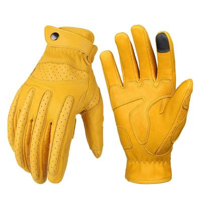 China Lyeeang Safety OEM Safety Electric Welding Hand Glove Protection Comfortable Yellow Heat Resistant Sheepskin Cowhide Leather Work Gloves for sale