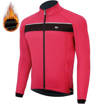 China Souke Breathable Sports Wear Water Resistance Winter Jacket Cycling Uniforms Men for sale