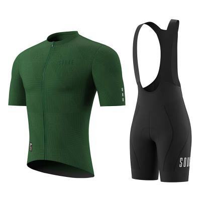 China Souke Breathable Mens Clothing Full Set SSL Bike Tank Top And Bib Cycling Shorts Cycling Sets for sale