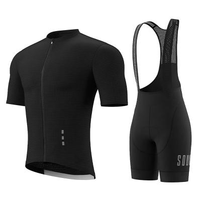 China Breathable Souke Sports Cycling Jersey Top And Bib Dress Bike Shorts Cycling Sets for sale