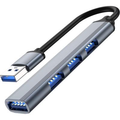 China Aluminum Data Transfer USBC Hub With 4 USB Controller 4 In 1 Hub 3.1 For Laptop High Speed ​​3.0 for sale