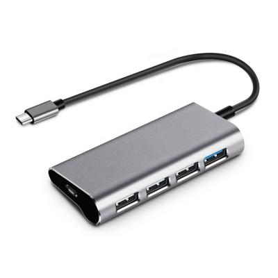 China Data Transmission+ PD Power Supply 5 In USB-C Hub With Usb 2.0 Usb 3.0 PD 100W Type Combo for sale