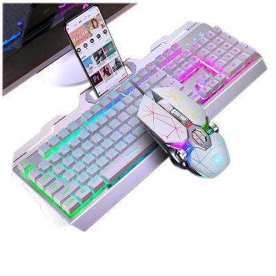 China Ergonomic RGB Feeling Smart Mechanical Keyboard Wired LED Computer Gaming Mouse and Keyboard for sale