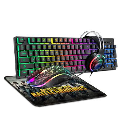 China For Gaming Factory OEM Set Combo Keyboard and Mouse Keyboard Mousepad Headset Gaming Led Computer Gaming Mouse for sale