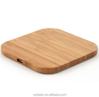 China Smartphones Support Portable Wooden Wireless Charger Station QI Phone Qi Charger For Mobile Phones for sale