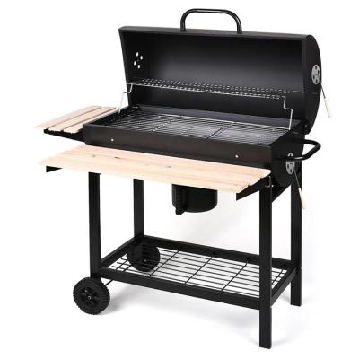 China Factory Wholesale Price Best Easily Assembled Fast Delivery Selling Easily Cleaned Outdoor Cart Grill Smoker Charcoal Barrel BBQ Grill for sale