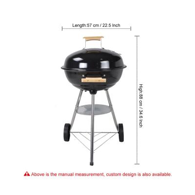 China Easily Assembled High Quality Outdoor Apple Shaped BBQ Grill Charcoal Kettle BBQ Grill With Three Legs for sale