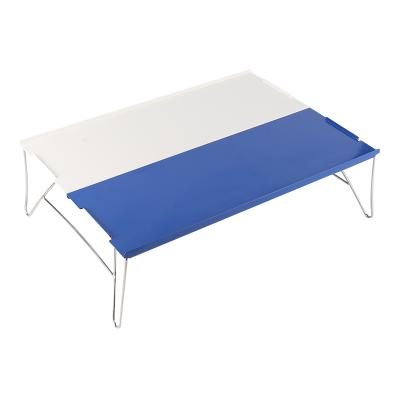 China Modern Professional Workmanship Small Bed Laptop Aluminum Folding Table With Double Color for sale