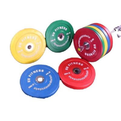 China Durable Wholesale Bodybuilding Colored Training Weight Lifting Barbell For Home Gym Use for sale