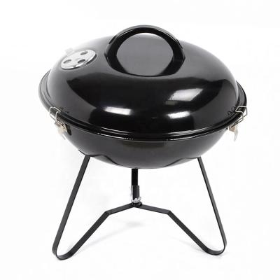 China Factory Wholesale Apple Round Charcoal Grill BBQ Kettle BBQ Metal Outdoor Easily Assembled Grills For BBQ Grills for sale