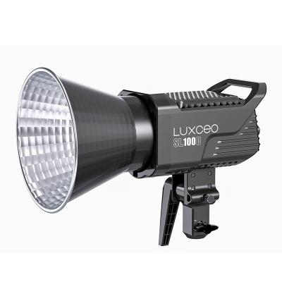 China LUXCEO SL100D 100W 37710lux 2700K 6500K RA95 Dual PC Color Temperature Group Control Bowens Portrait Movie Light LED Studio Light for sale