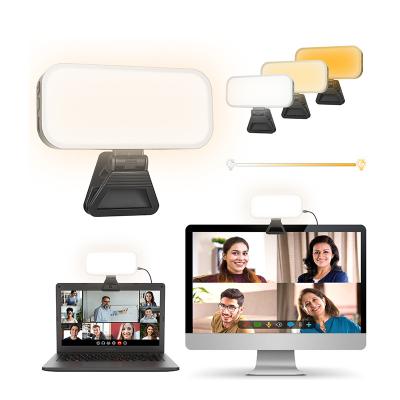 China LUXCEO V01 4.5W 400lm Adjustable Mini Clip Home Office LED Communication Fill Lighting Kit Zoom Meeting Call Video Conference Light for sale