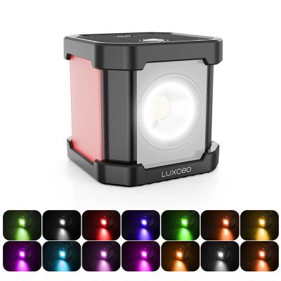 China LUXCEO P4 Mini Single COB Video Light with 14 Color Filters Fill Light Underwater Photographic 30M Lighting for GoPro Action Camera for sale