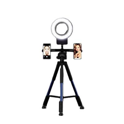 China 5.5 inch Mini Profesional 800lm led camera ring light LUXCEO P01 3000K stepless to 6000K focus stepless dimming audio video lighting for sale