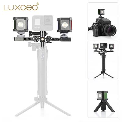 China LUXCEO P4 RGB Mini COB LED 8W 30m Water Fill Visual Light Light with 12pcs Color Filter Photographic Lighting for Sports Camera for sale